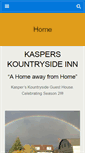 Mobile Screenshot of kasperskountrysideinn.com