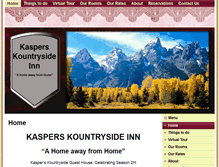 Tablet Screenshot of kasperskountrysideinn.com